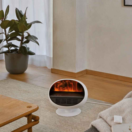 ERIK 3-en-1 : chauffage d’appoint, diffuseur d’arômes & cheminée électrique