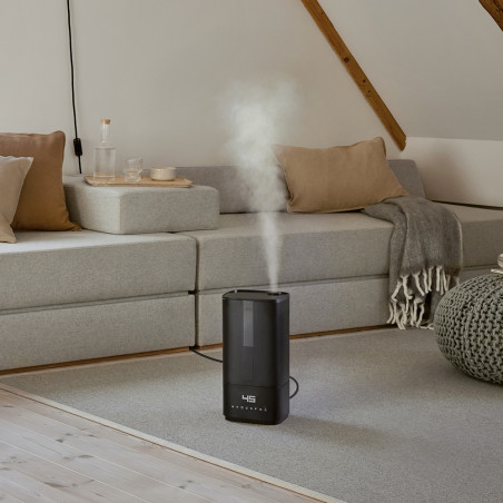 Humidificateur ultrasonique à vapeur froide hygiénique - Oliver noir