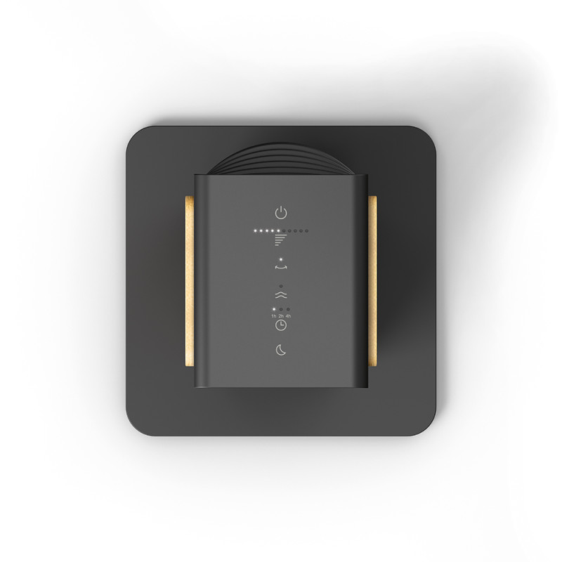 Nick Bamboo Noir – Ventilateur colonne silencieux 10 vitesses | Stadler Form