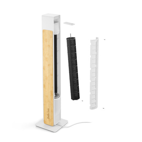Nick Bamboo Noir – Ventilateur colonne silencieux 10 vitesses | Stadler Form