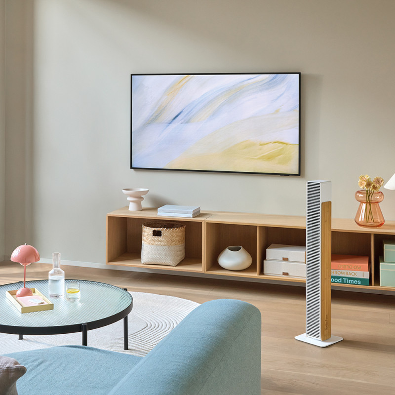 Nick Bamboo Noir – Ventilateur colonne silencieux 10 vitesses | Stadler Form