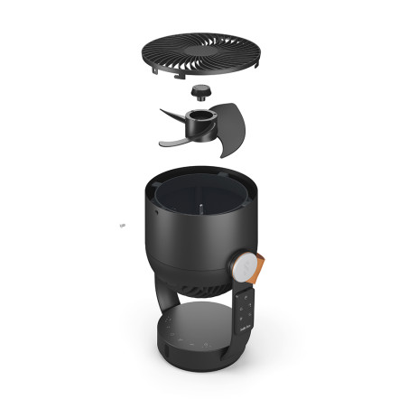 LEO Noir – Ventilateur oscillant silencieux et puissant | Stadler Form