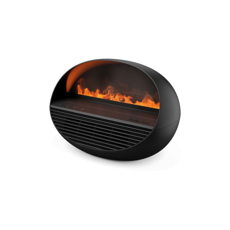ERIK Noir 3-en-1 : chauffage d’appoint, cheminée lumineuse et diffuseur d’huiles
