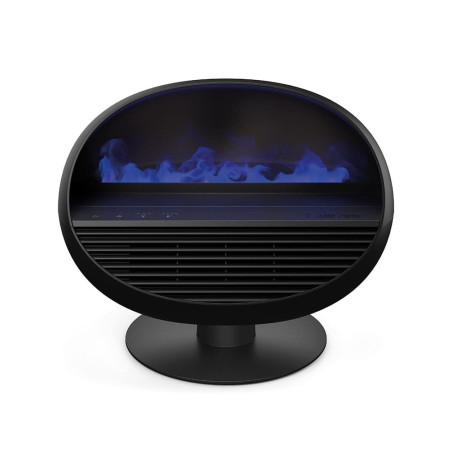 ERIK Noir 3-en-1 : chauffage d’appoint, cheminée lumineuse et diffuseur d’huiles