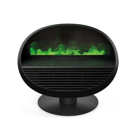 ERIK Noir 3-en-1 : chauffage d’appoint, cheminée lumineuse et diffuseur d’huiles