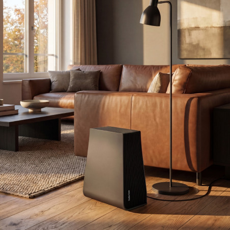 Purificateur & humidificateur d'air 2 en 1 GEORGE Titanium| Stadler Form